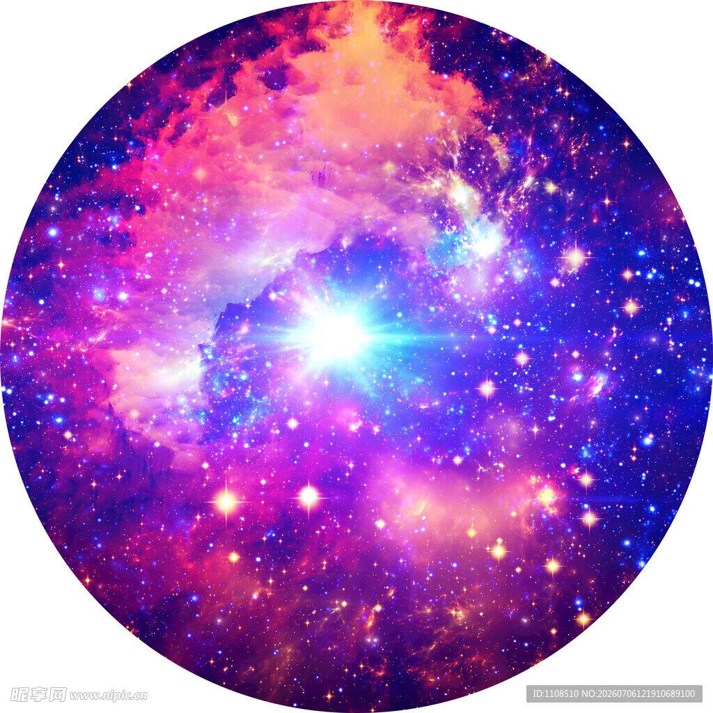 梦幻绚丽的宇宙星空图景