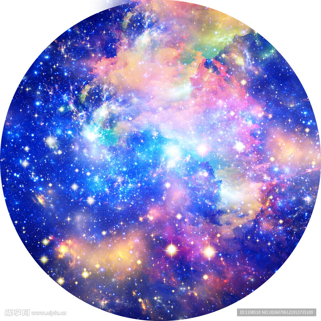 梦幻绚丽的宇宙星空图景