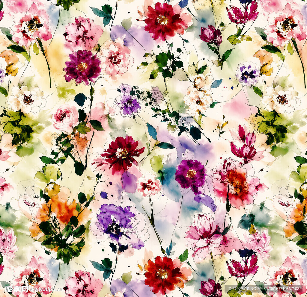 扎染花