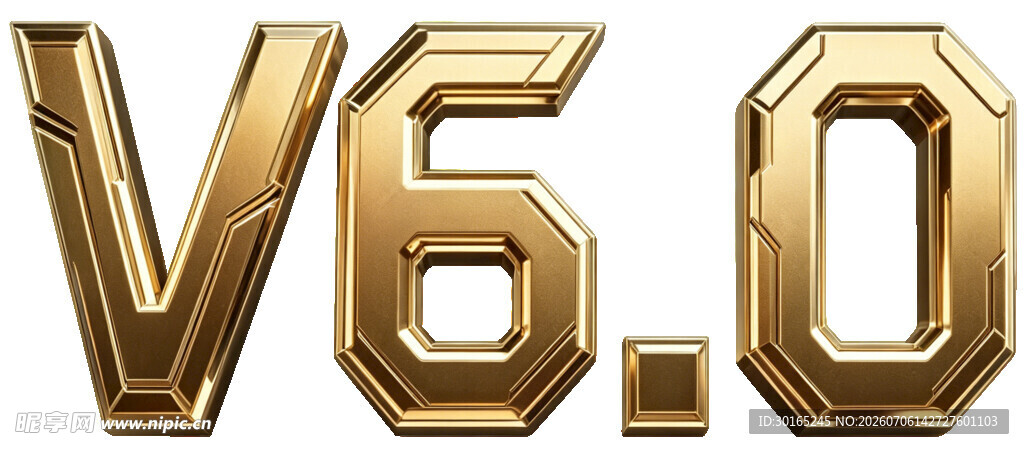 金色3D数字设计