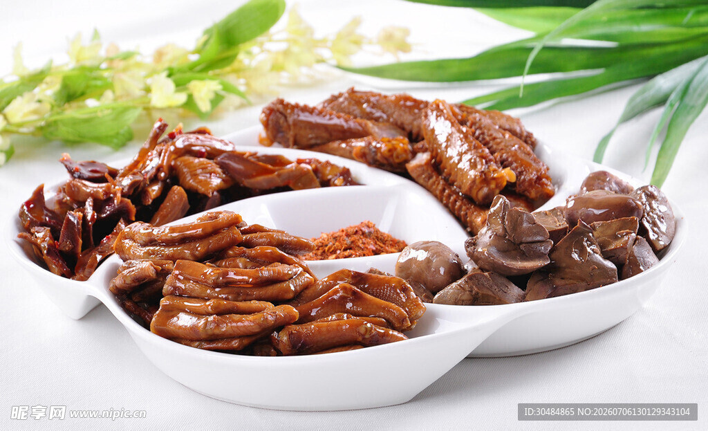 美味卤鸭拼盘