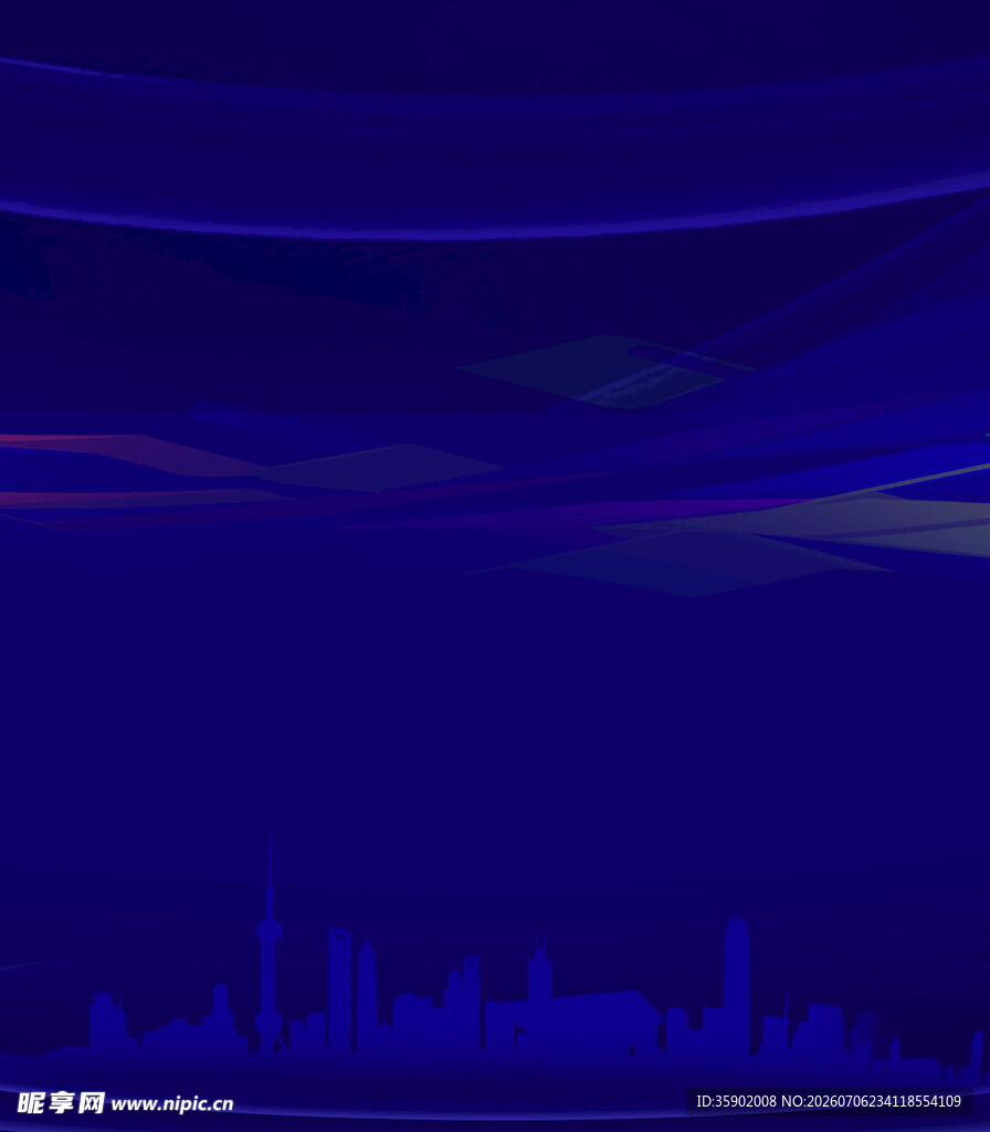 深蓝色渐变音频波形背景