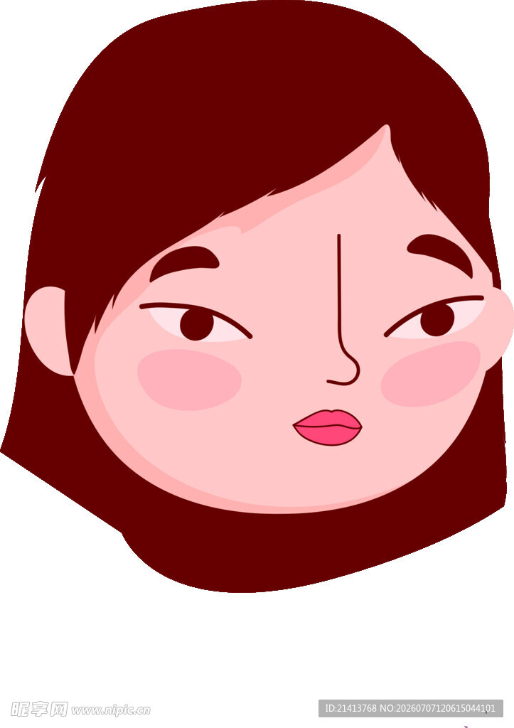 可爱卡通女孩头像