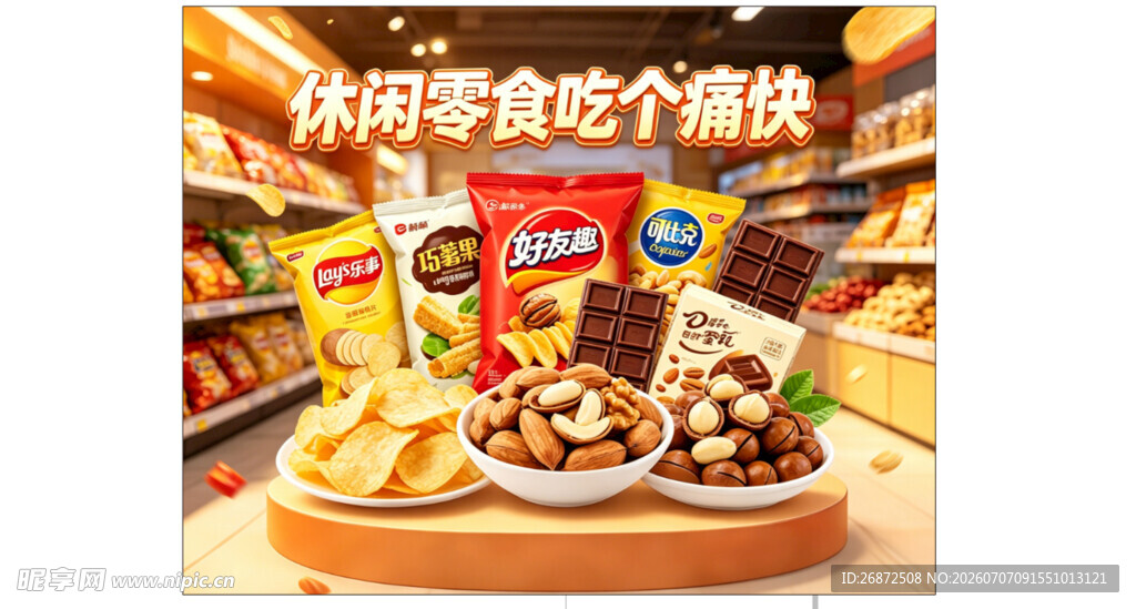 休闲零食大集合海报