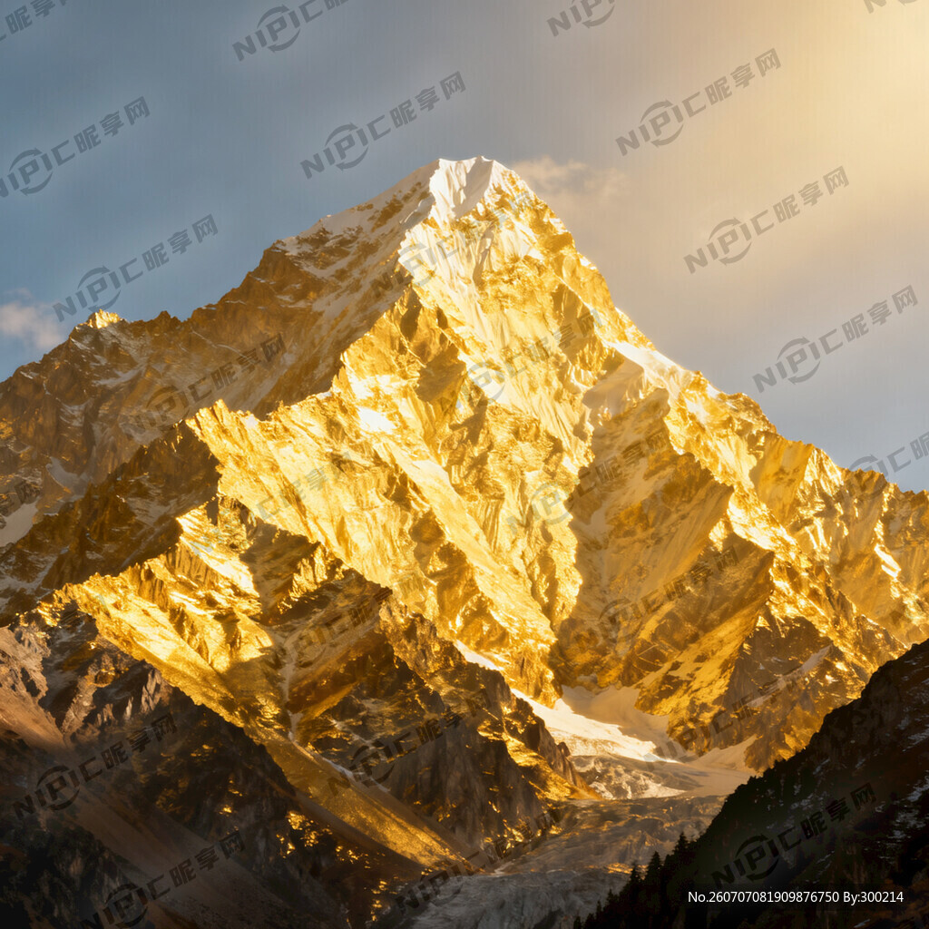 高清金山山脉 像黄金一样