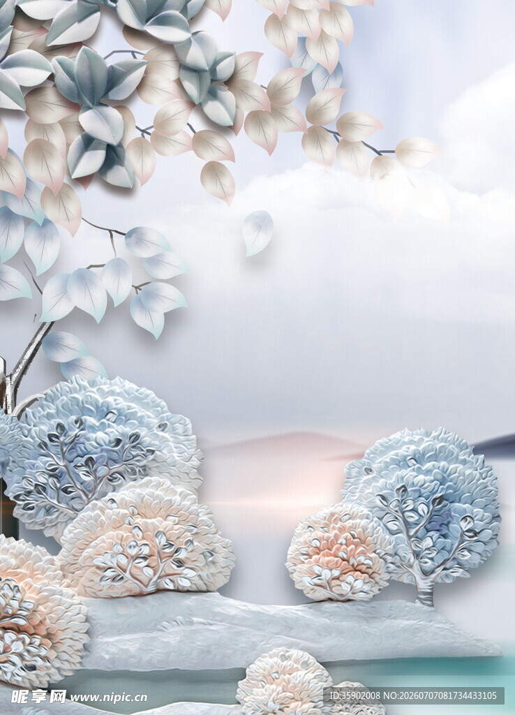 梦幻冰雪系装饰摆件