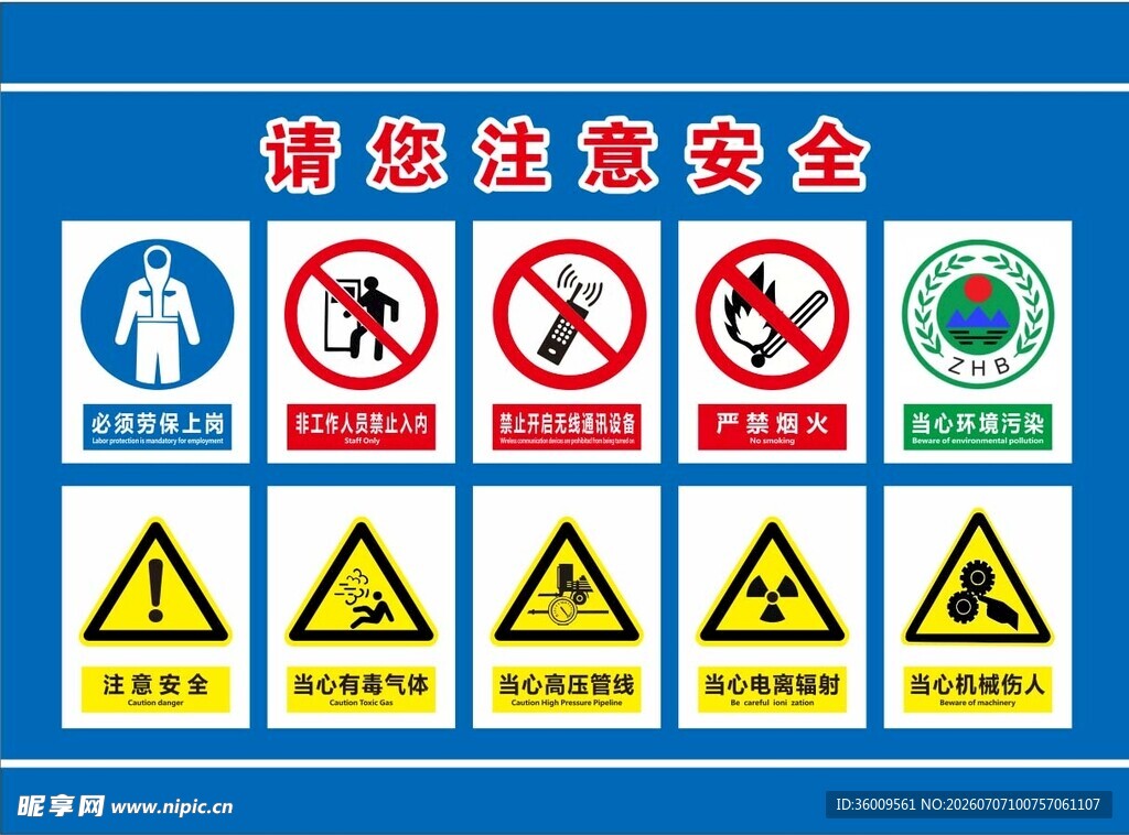 安全警示标识集合