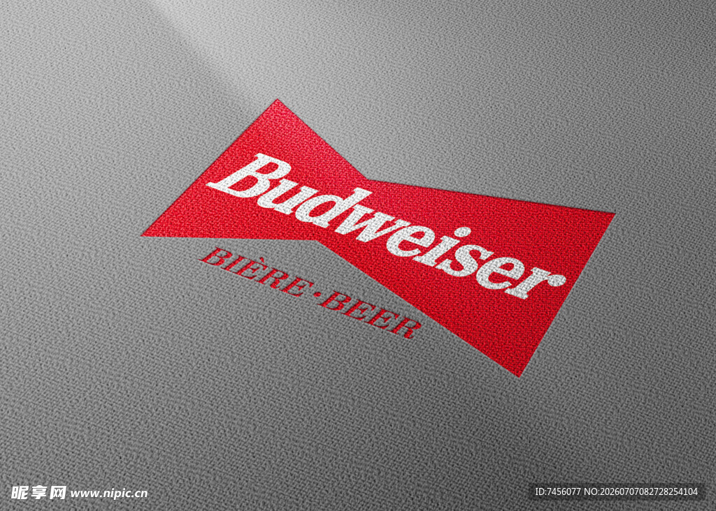 Budreiser品牌红色标志