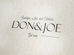 DON与JOE的简约婚礼标识