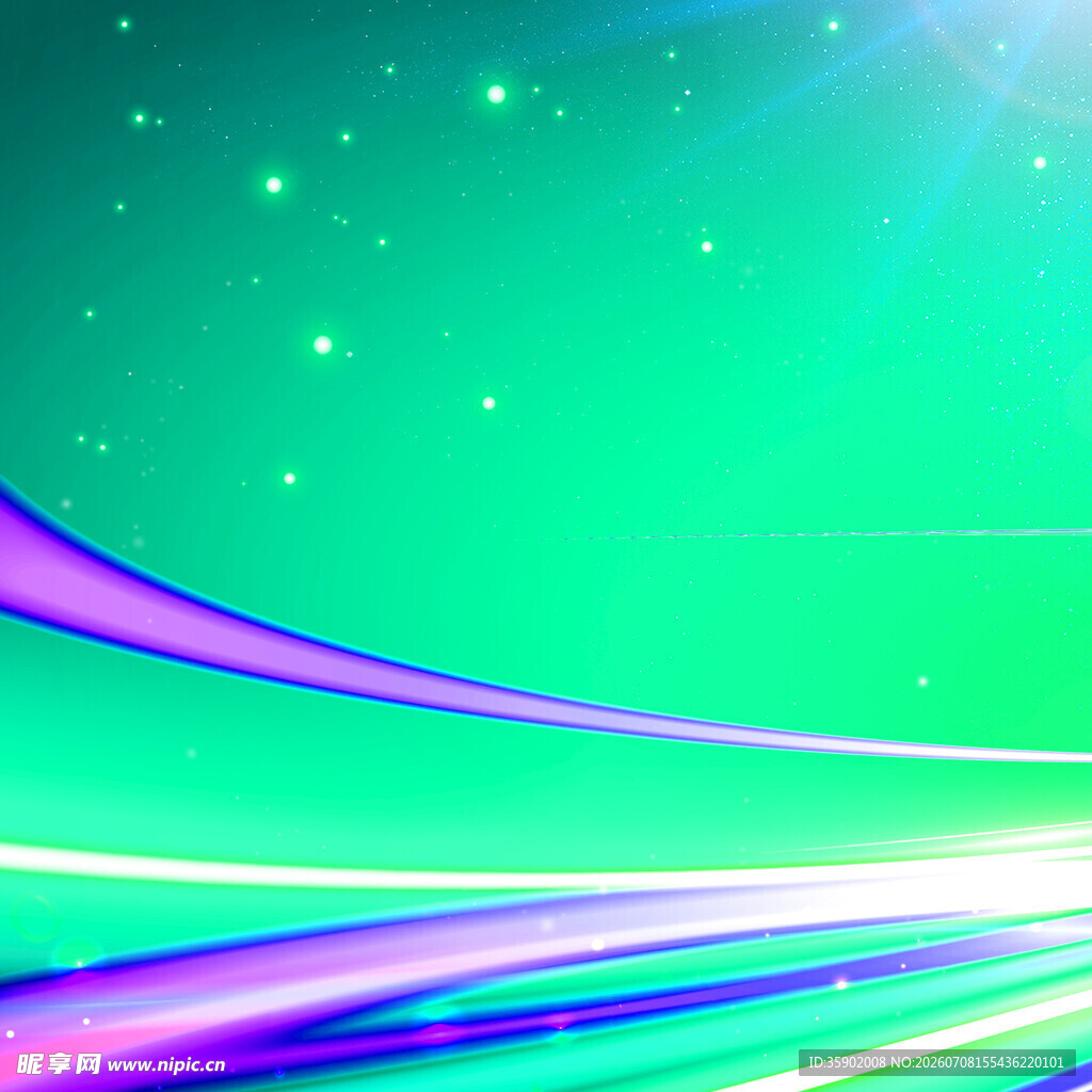 梦幻炫彩线条星空背景