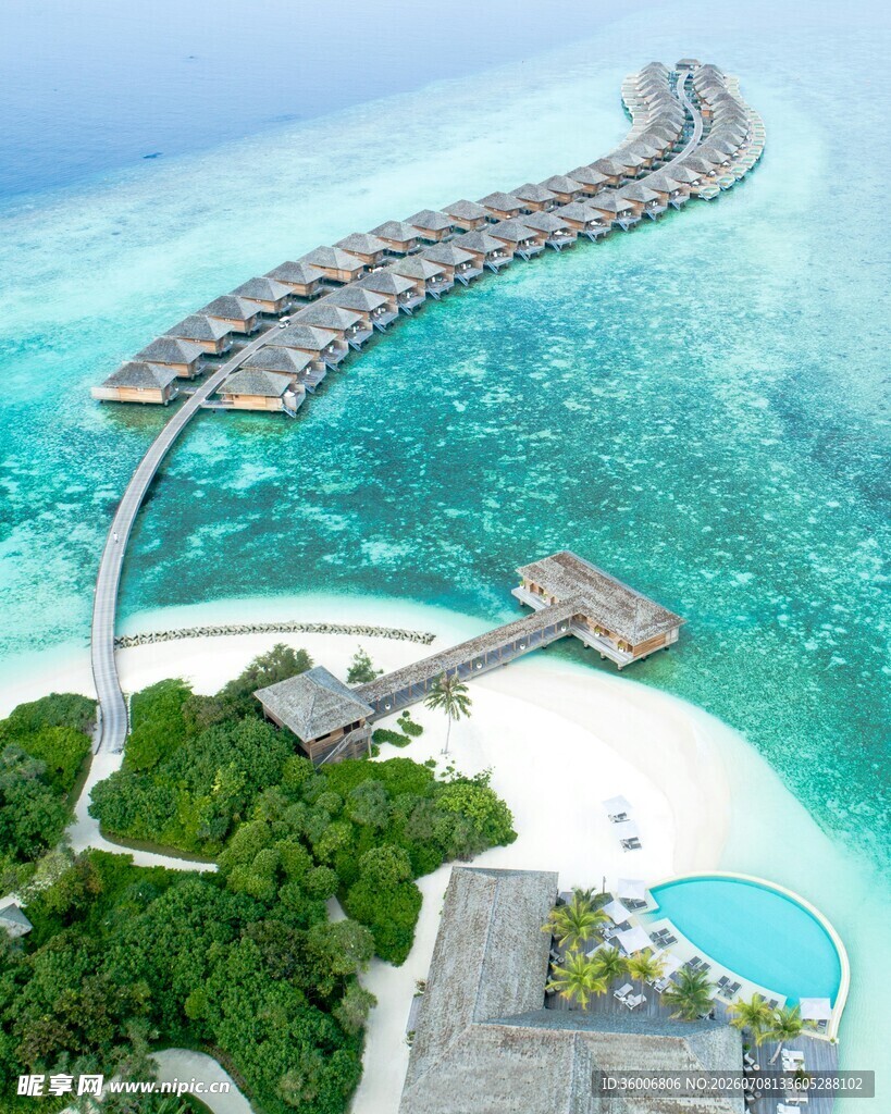 马尔代夫水上度假屋美景
