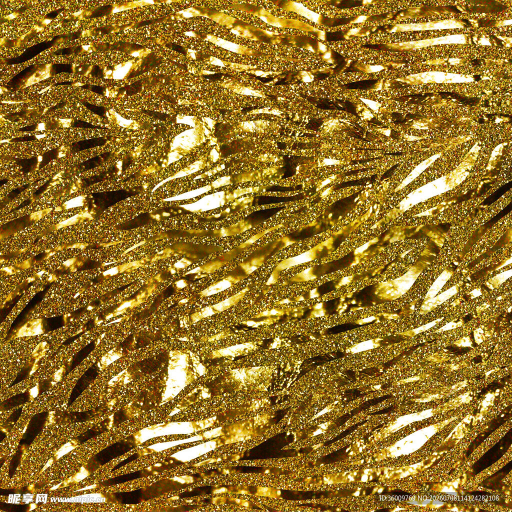 金色闪耀金属箔纹理