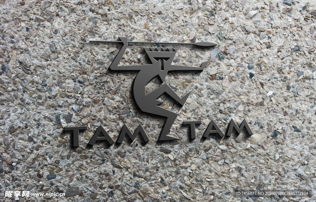 金属质感TAM 标志