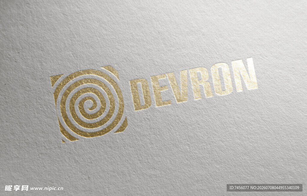 金色Devron标志设计