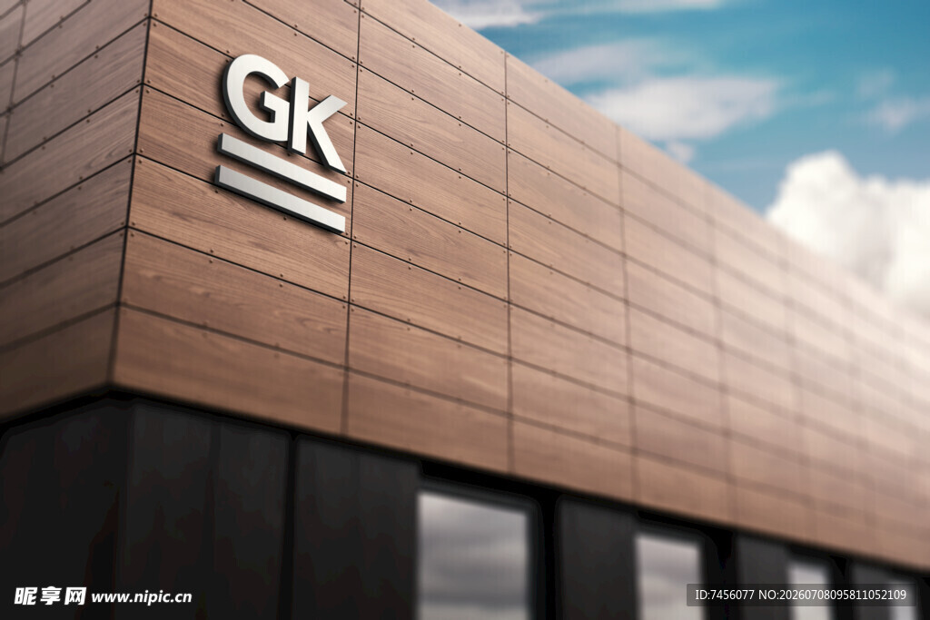 现代建筑外观GK标志