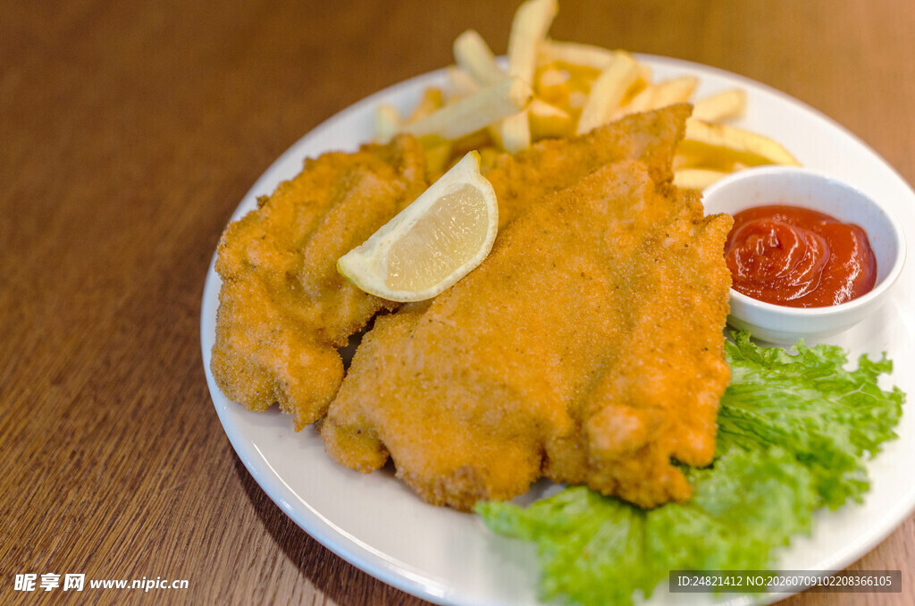 香酥炸鱼薯条套餐