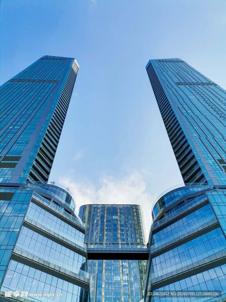 现代摩天大楼建筑群