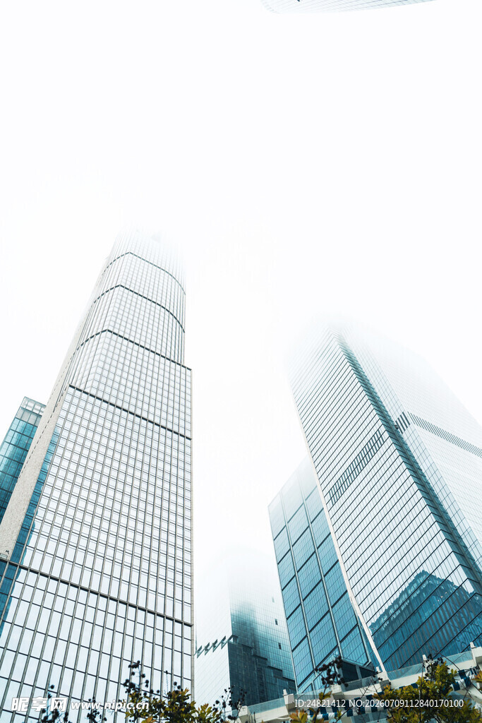 现代都市摩天大楼景观
