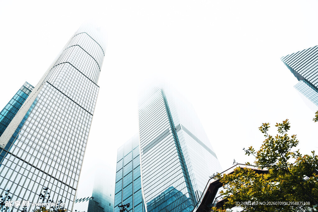 现代都市摩天大楼景观