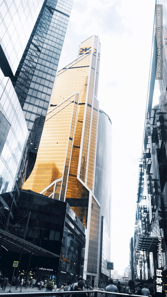 都市摩天大楼繁华景象