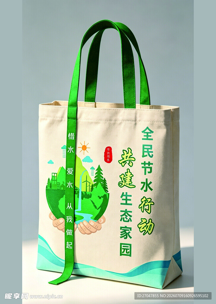 保护水资源 帆布袋 源文件 效