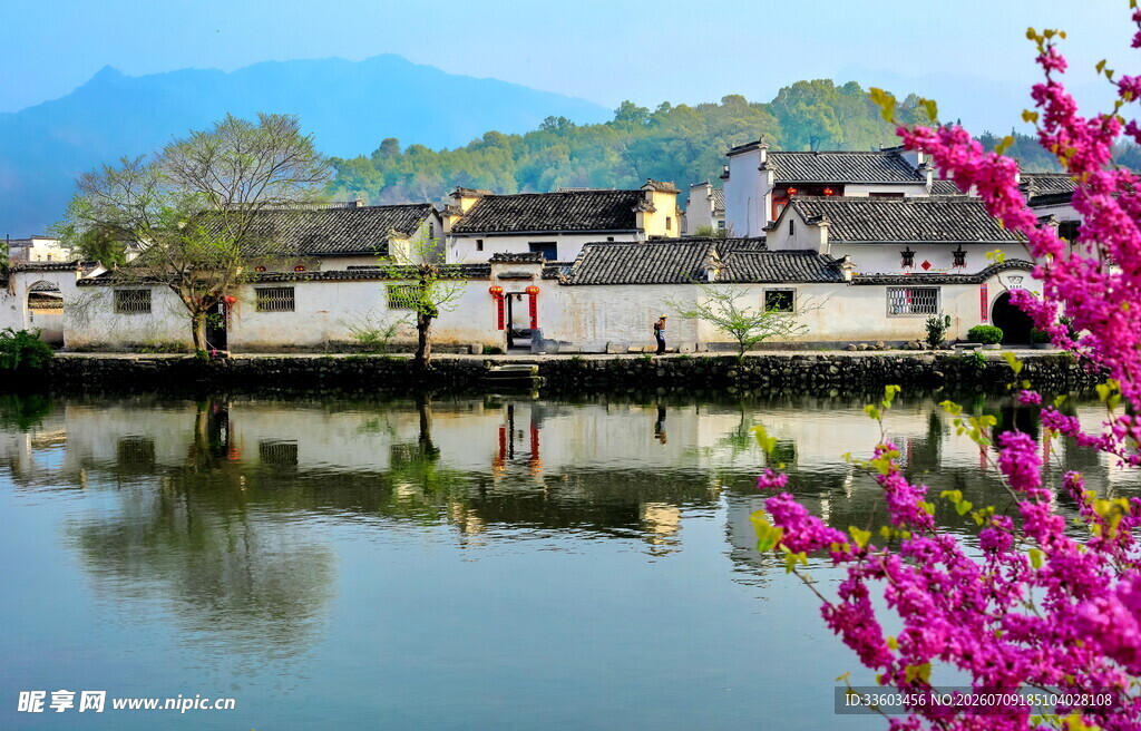 春日水乡美景如画