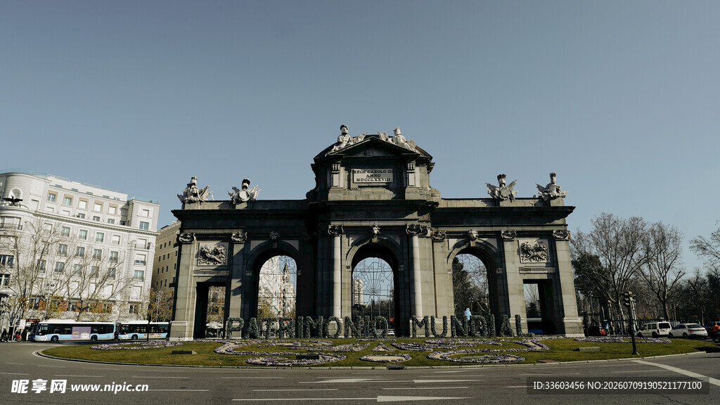 马德里阿尔卡拉门建筑景观