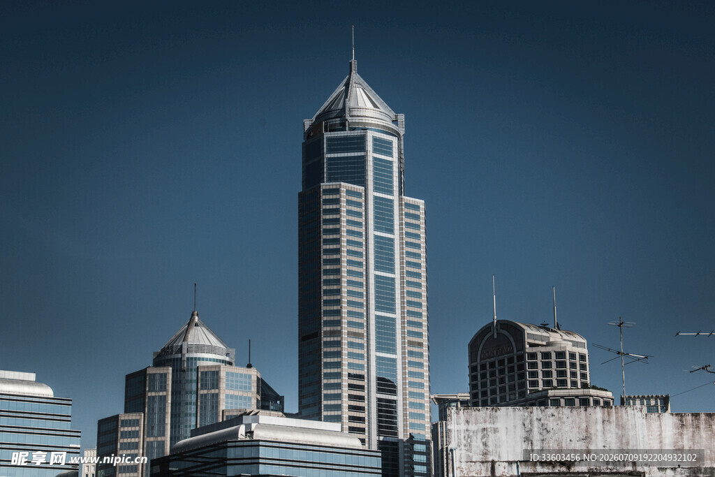 现代都市摩天大楼景观