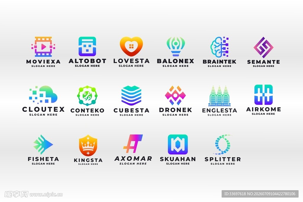 渐变标志合集