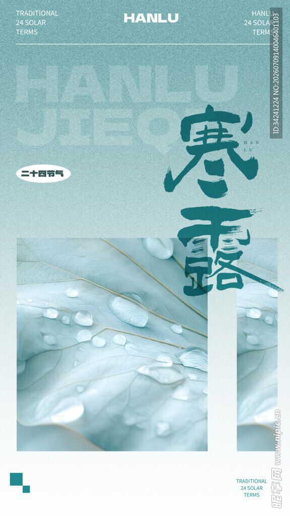 寒露节气海报设计图