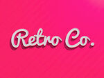 复古风格字样Retro Co