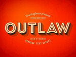 红色背景上的OUTLAW字样