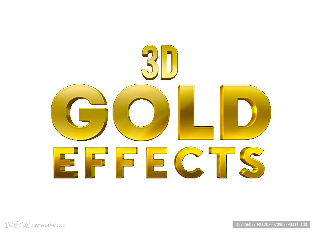 3D金色效果展示