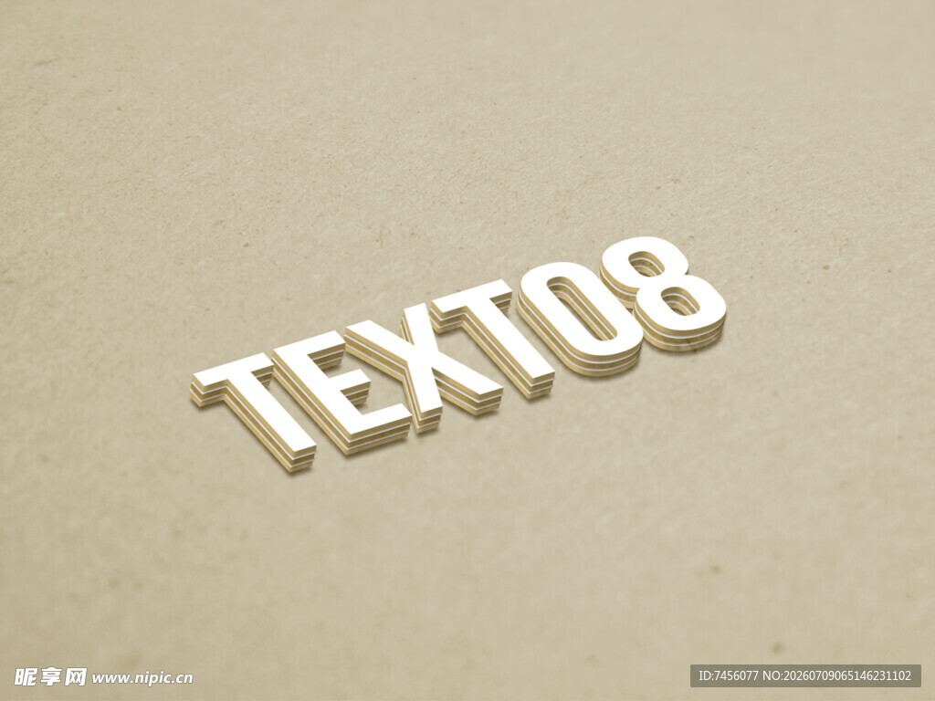 立体字母TEXT08展示