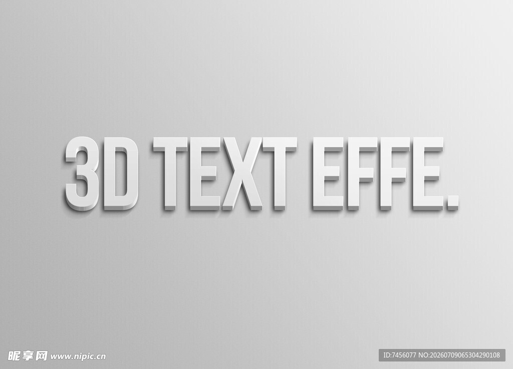 3D立体文字效果展示