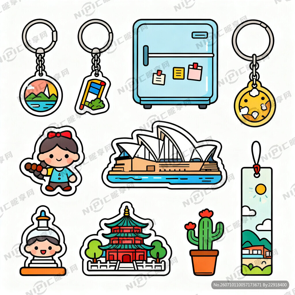 生成 旅游手信工艺品 高清图