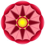 中国传统纹样花纹团花小花