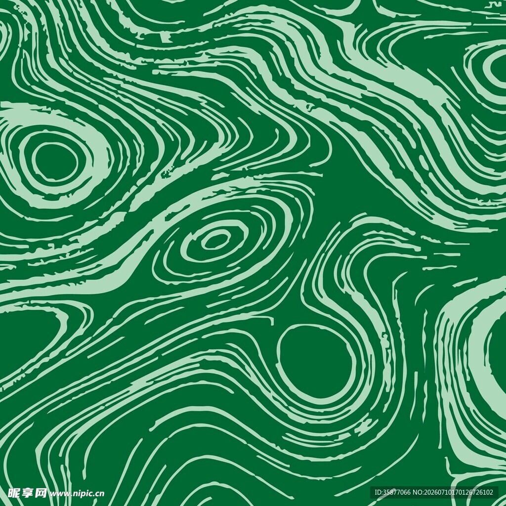 绿色波浪纹理不规则图案背景
