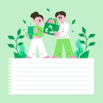环保主题插画