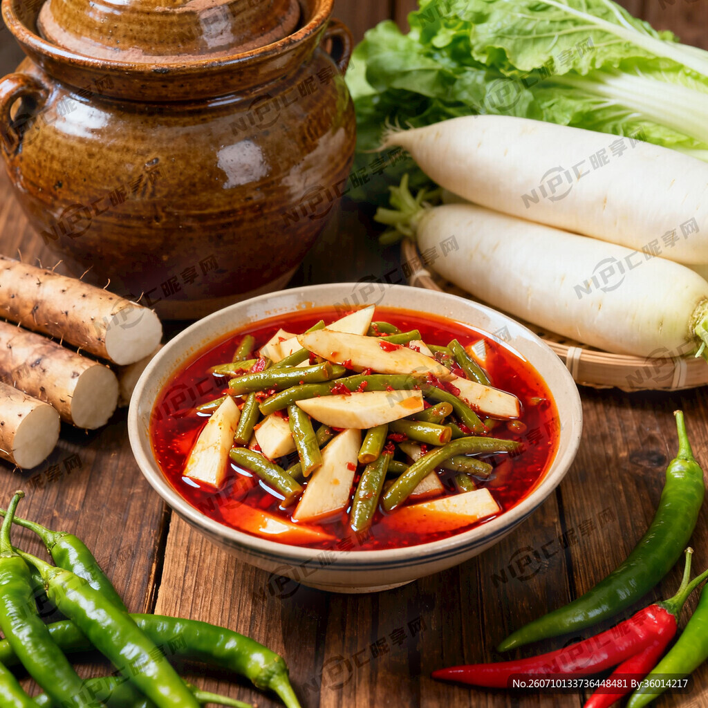 左侧美食实拍区  红亮汤汁铺满