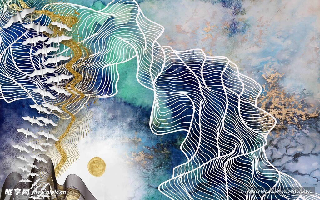梦幻闪电风暴景象