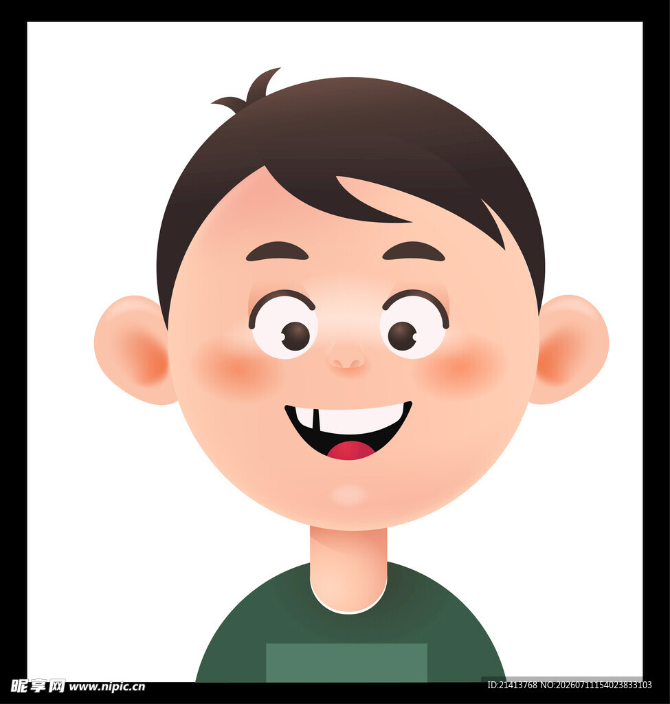 微笑男孩头像