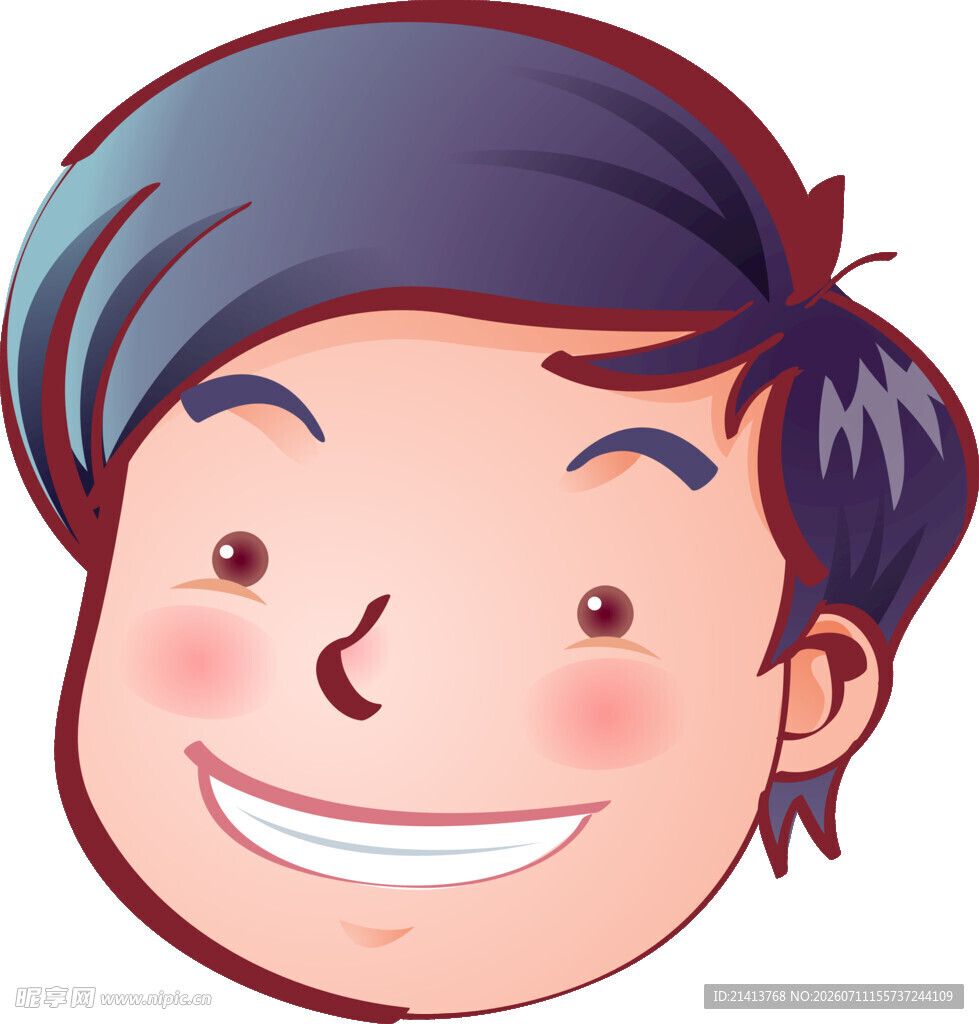 微笑男孩头像