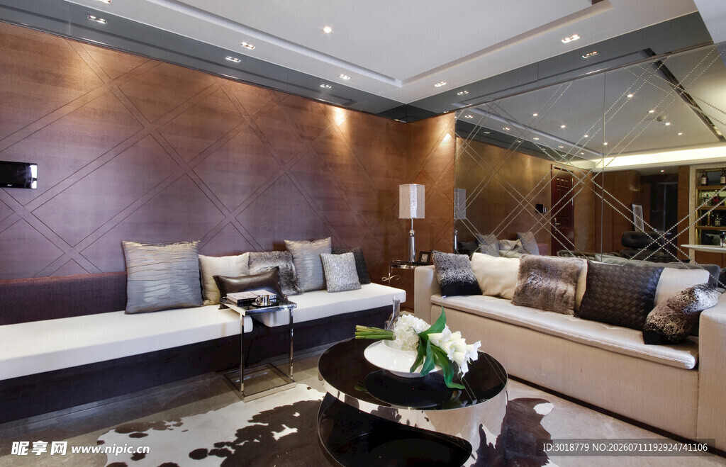 现代风格客厅优雅内饰