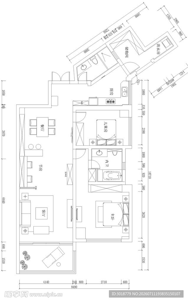 房屋平面布局设计图