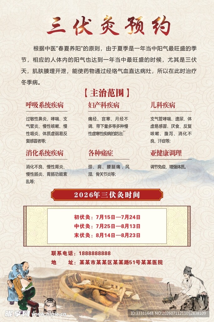 三伏贴展板