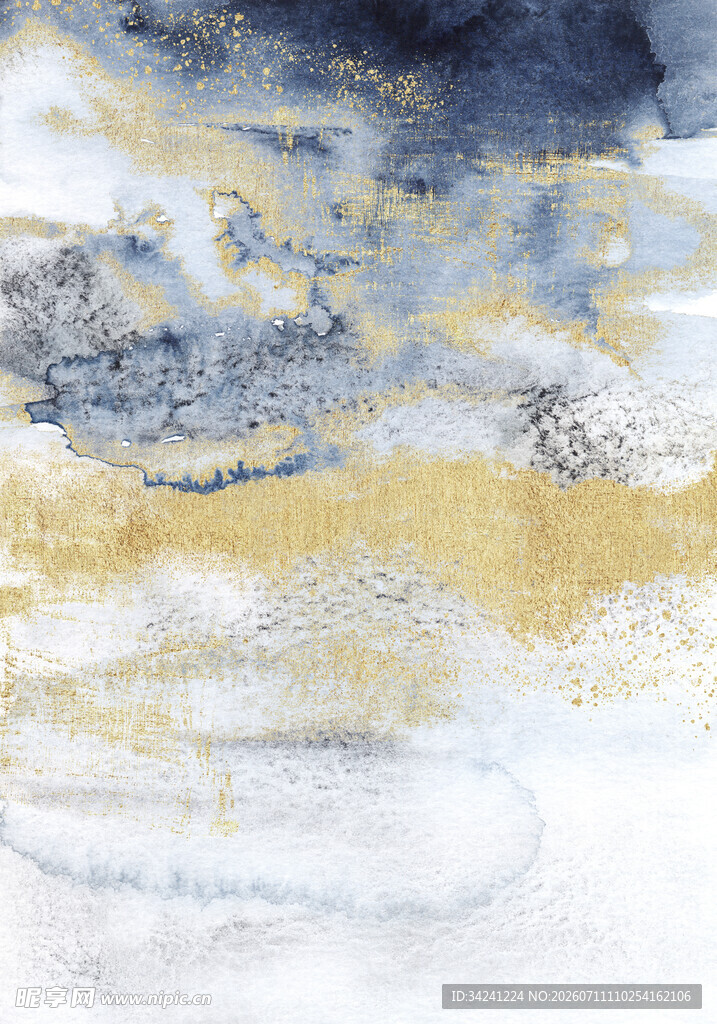 抽象水彩风格艺术纹理画
