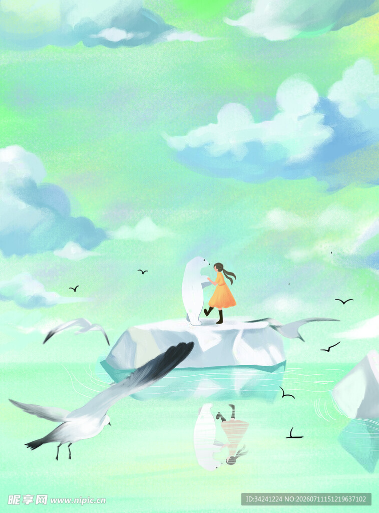 梦幻天空下的飞行奇遇