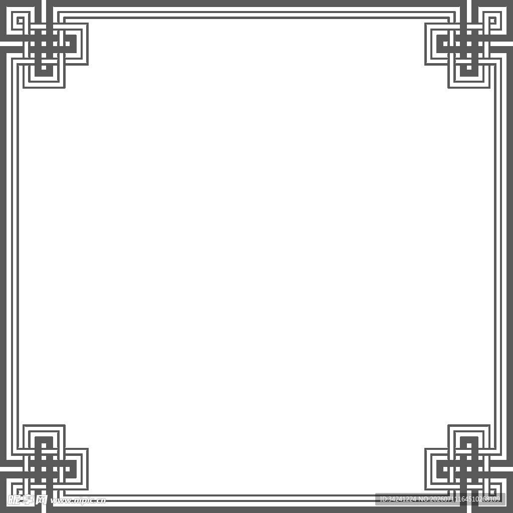 古典花纹边框空白背景图