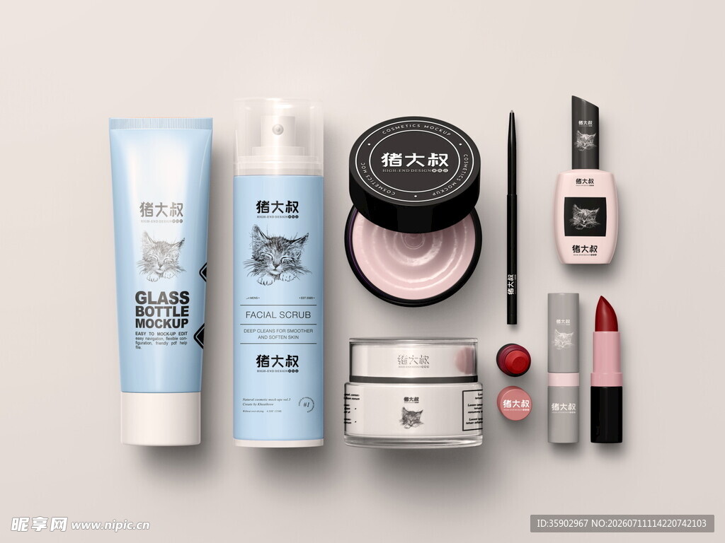 多样美妆产品展示
